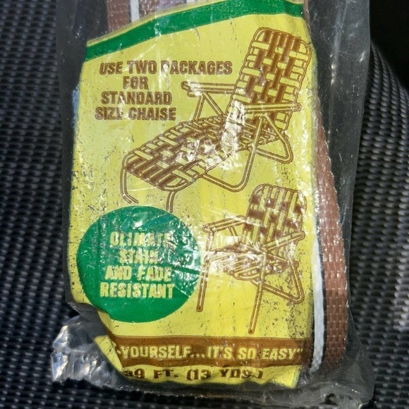 NIP Vintage Wellington Re-Web Kit Chaise Lounge Chair - Picture 3 of 4